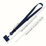 Universal Mobile Phone Lanyard Adjustable Crossbody Hanging Neck Strap W/Patch
