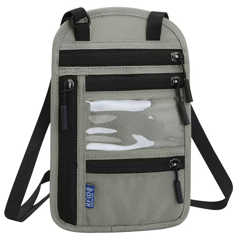 RFID Blocking Security Travel Pouch Wallet