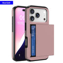 Iphone 17 16 16e 15 14 13 12 Pro Max Plus Case Wallet Card Holder Shockproof