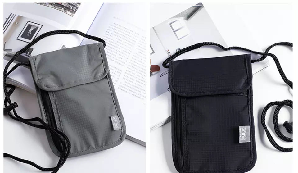 RFID Blocking Security Travel Stash Bag