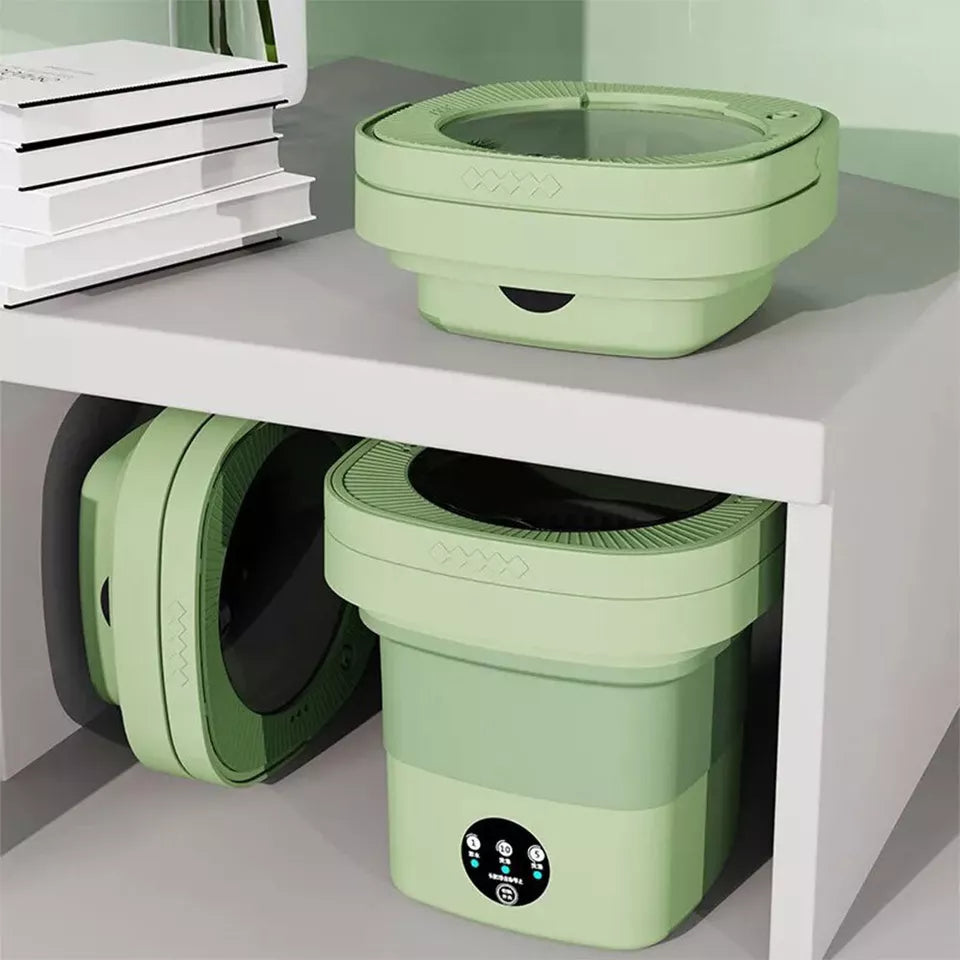 11L Mini Washing Machine Foldable Washing Bucket Portable Travel Laundry Machine