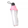 Transparent Folding Umbrella Clear Travel Compact Rain Protection Gear