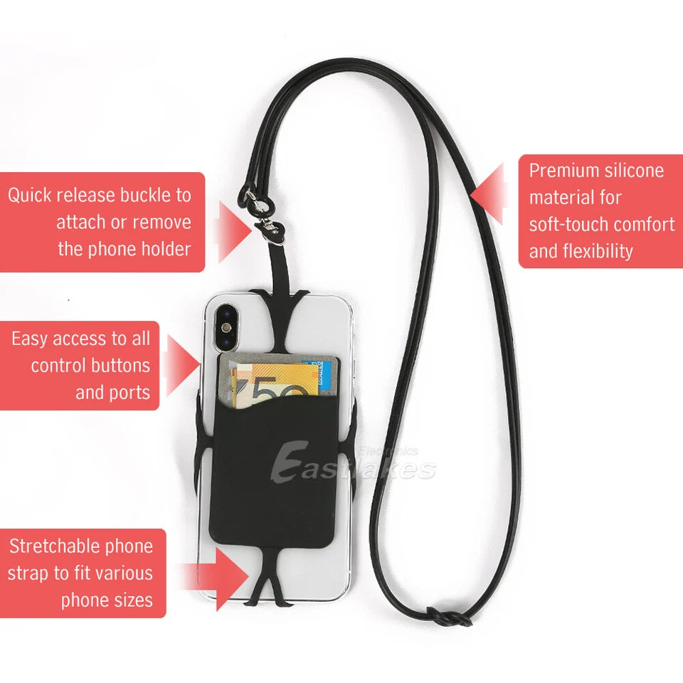 Universal Lanyard Cell Phone Neck Strap Case Cover