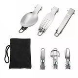 3PCS Stainless Foldable Knife Set