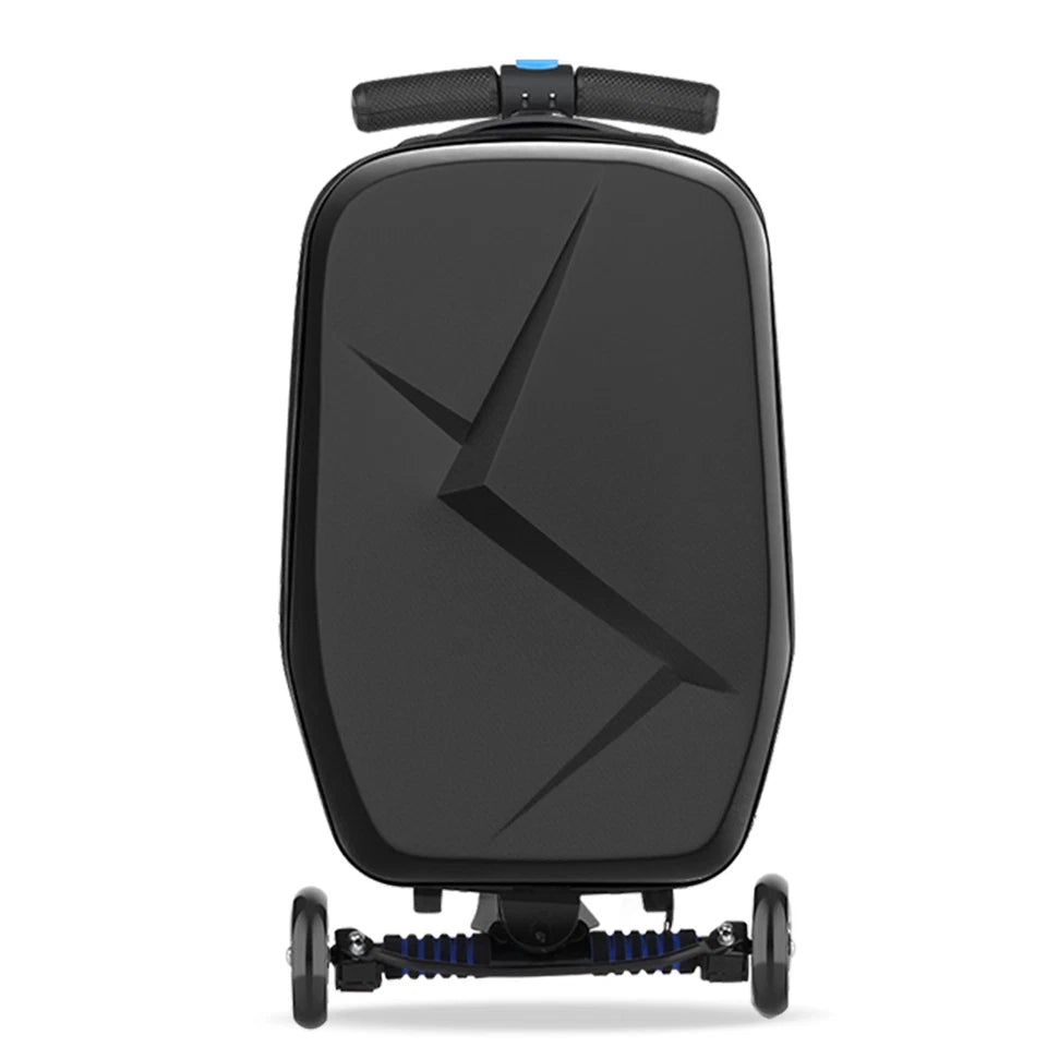 2-in-1 Kids Foldable Scooter Suitcase Ride On Luggage with Wheels