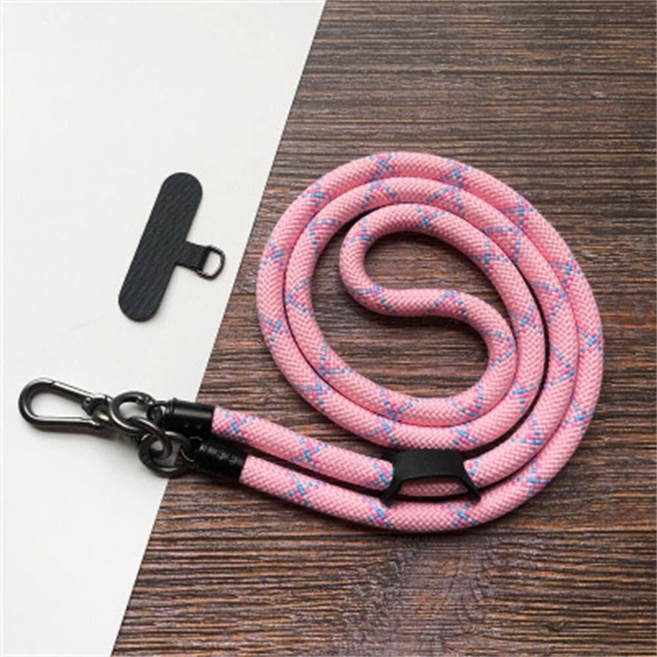 Crossbody Nylon Patch Phone Lanyards Mobile Strap Lanyard
