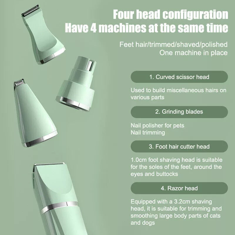 4 in 1 Pet Clippers Grooming Kit
