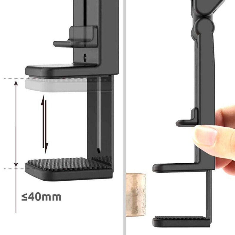 Mobile Phone Mount Holder Clip Foldable Extend Clamp for Desktop Car Train and Plane