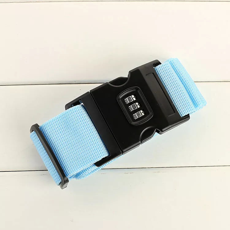 3 Digit Adjustable Luggage Strap with TSA Lock