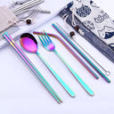 9pcs Premium Stainless Steel Cutlery Travel