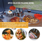 25PCS Stainless Steel Camping Cookware Mess Kit