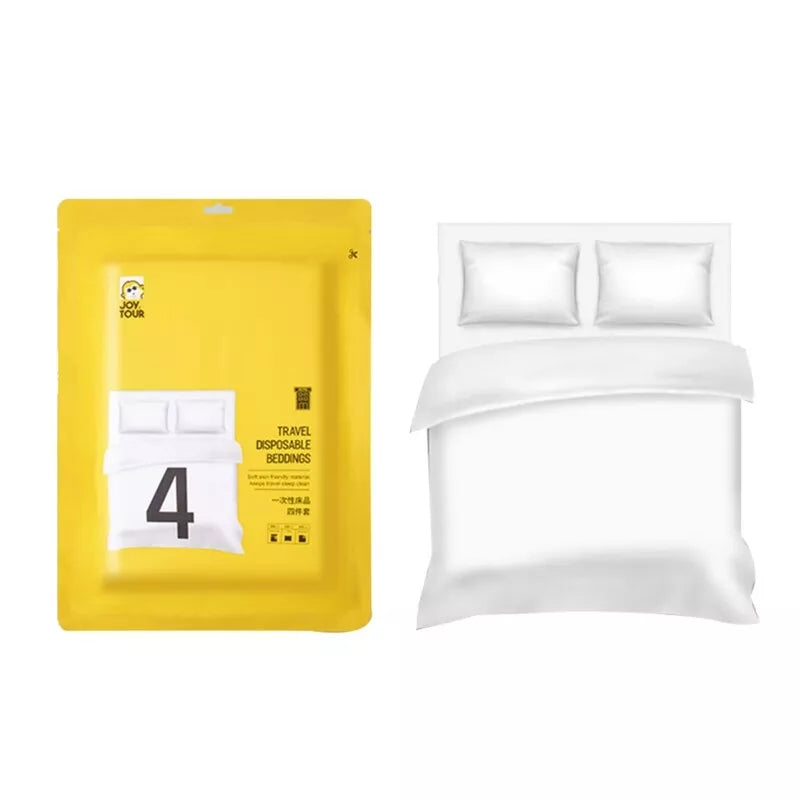 Disposable Sheet Quilt Cover Pillowcase Set for Family Traveling Bed Covers