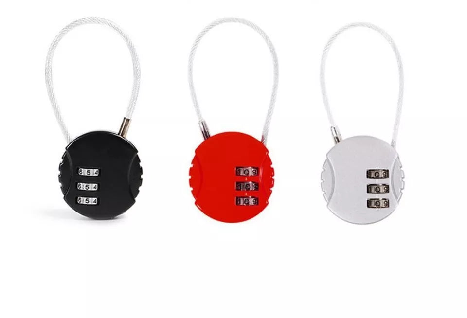 3 Digit Security Travel Combination Lock