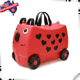 18L Kids Ride on Trolley Luggage with Straps and Handles