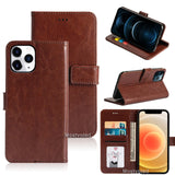 For iPhone 15 14 13 12 11 Pro Max Mini XS XR Leather Flip Wallet Case Card Cover