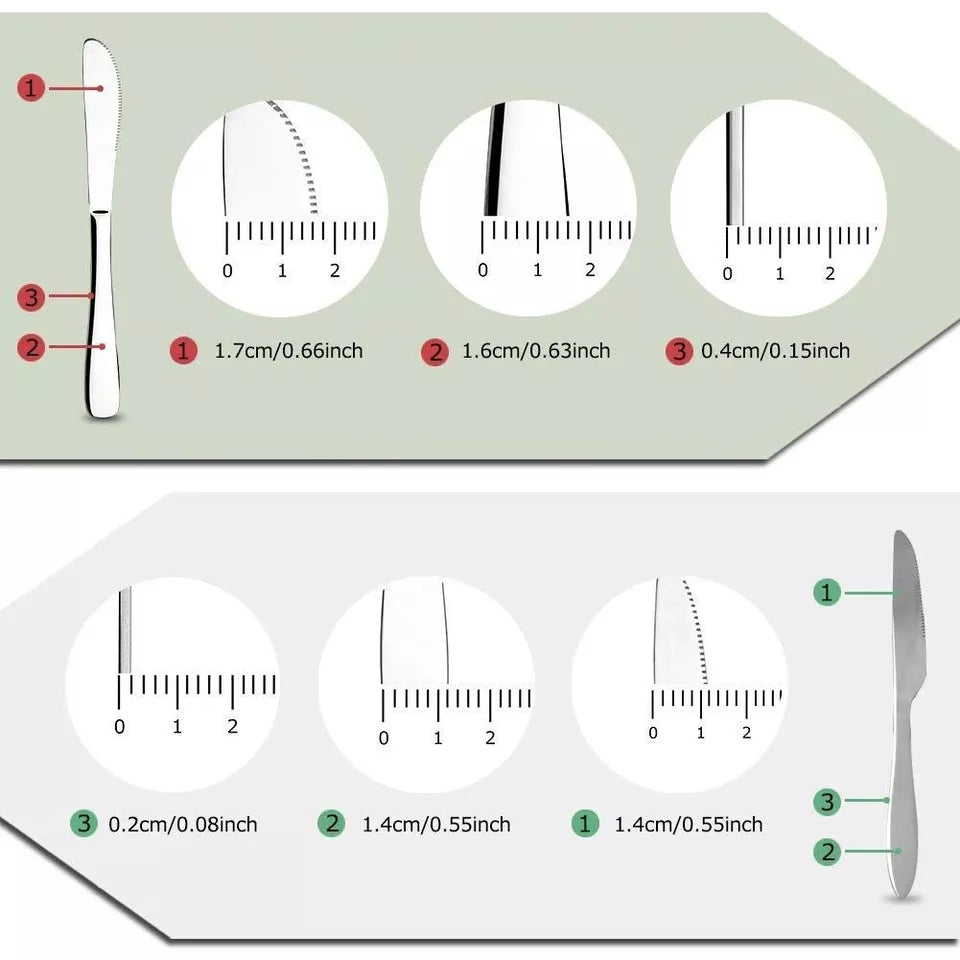 8 Pieces Travel Cutlery Set