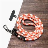Crossbody Nylon Patch Phone Lanyards Mobile Strap Lanyard