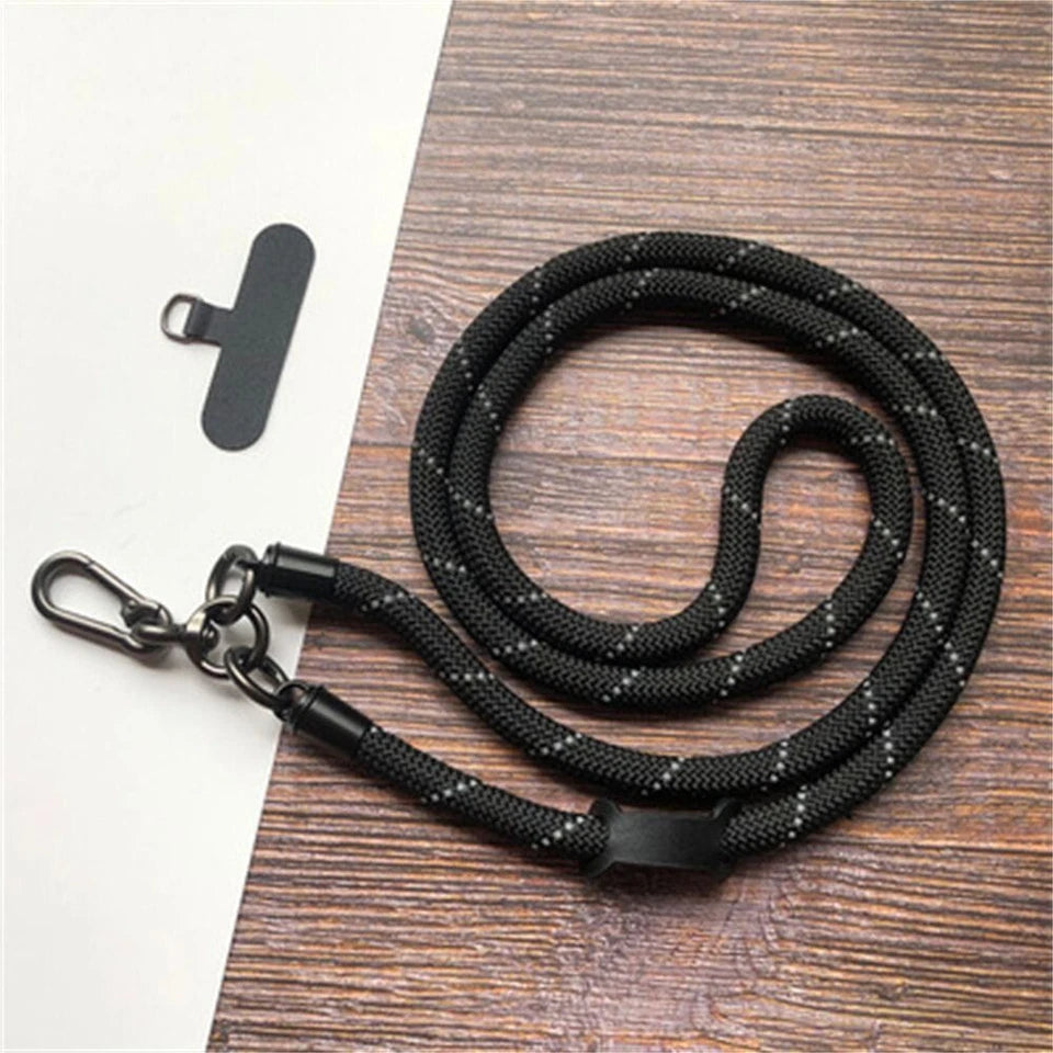 Crossbody Nylon Patch Phone Lanyards Mobile Strap Lanyard