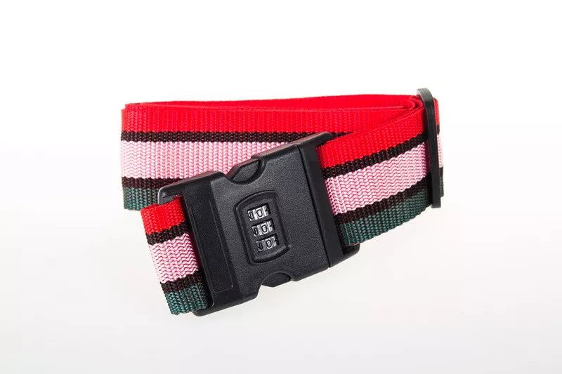 3 Digit Adjustable Luggage Strap with TSA Lock