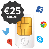 Transatel multi-country sim card pre-loaded with €25 credit