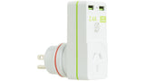 Korjo 2 port USB charger and adaptor For USA and Canada