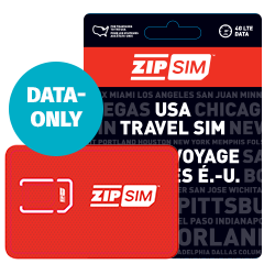 ZIP SIM USA mobile broadband data-only SIM card