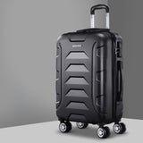 Wanderlite 20" 55cm Luggage Trolley Travel Suitcase Set TSA Hard Case Lightweight Strap