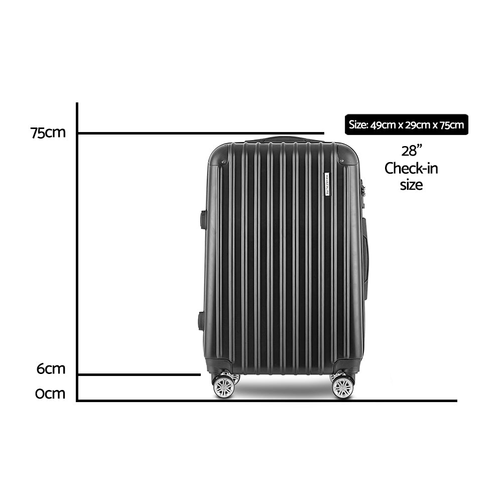 28 Inch Luggage with TSA Lock Carry On Travel Luggage