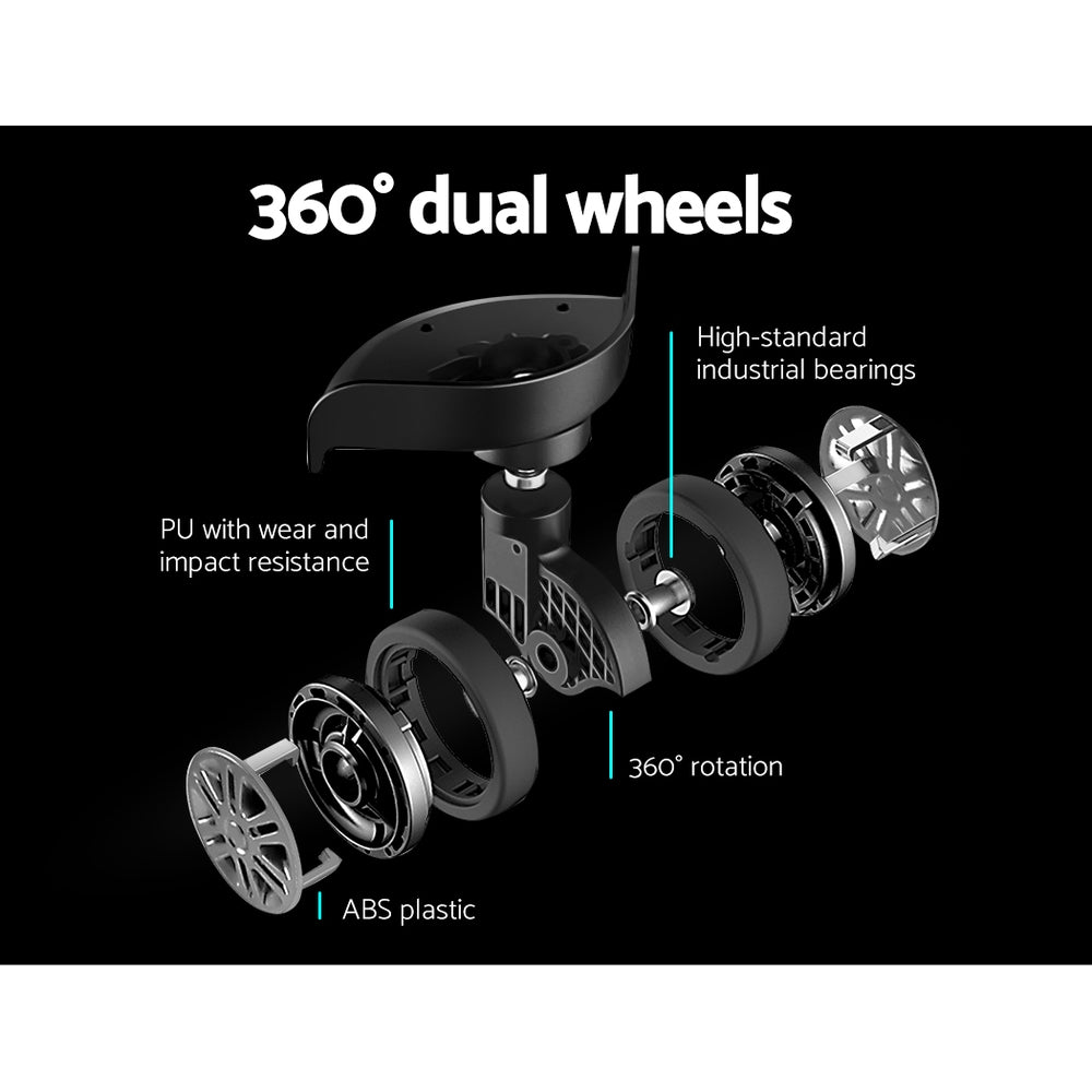 Wanderlite 28-inch Luggage Set with TSA Lock�ABS Hard Shell Travel Suitcase Organiser Luggage Case Black