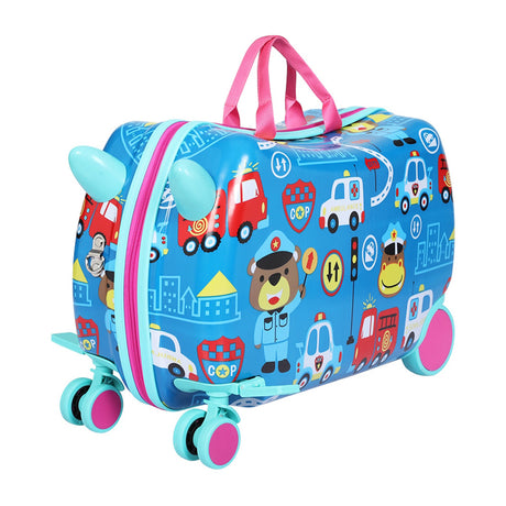 Wanderlite 17" Kids Ride On Luggage Children Suitcase Trolley Travel