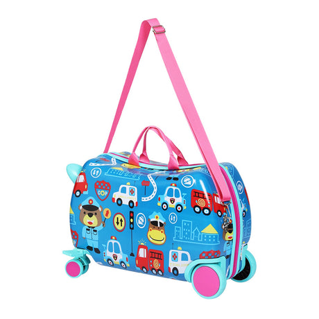 Wanderlite 17" Kids Ride On Luggage Children Suitcase Trolley Travel