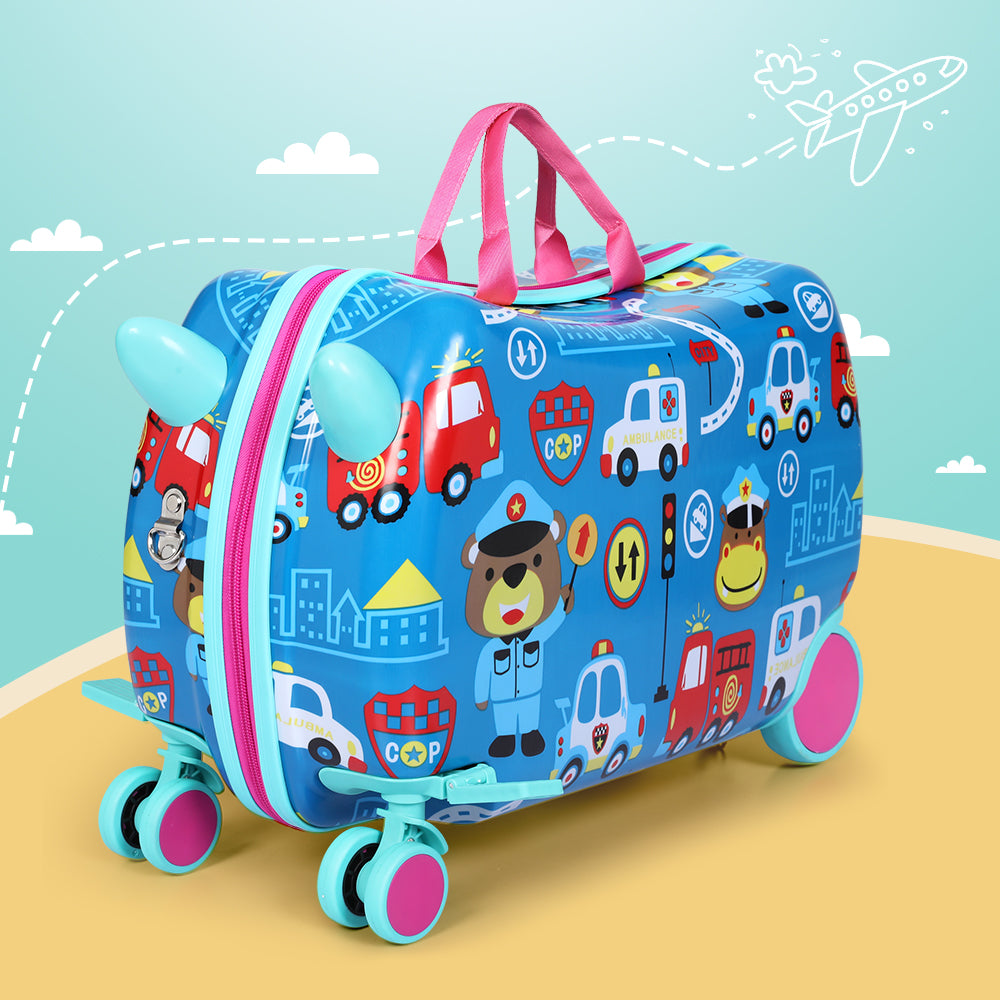 Wanderlite 17" Kids Ride On Luggage Children Suitcase Trolley Travel
