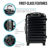 Olympus Noctis 3PC Luggage Set Hard Shell ABS+PC - Stygian Black