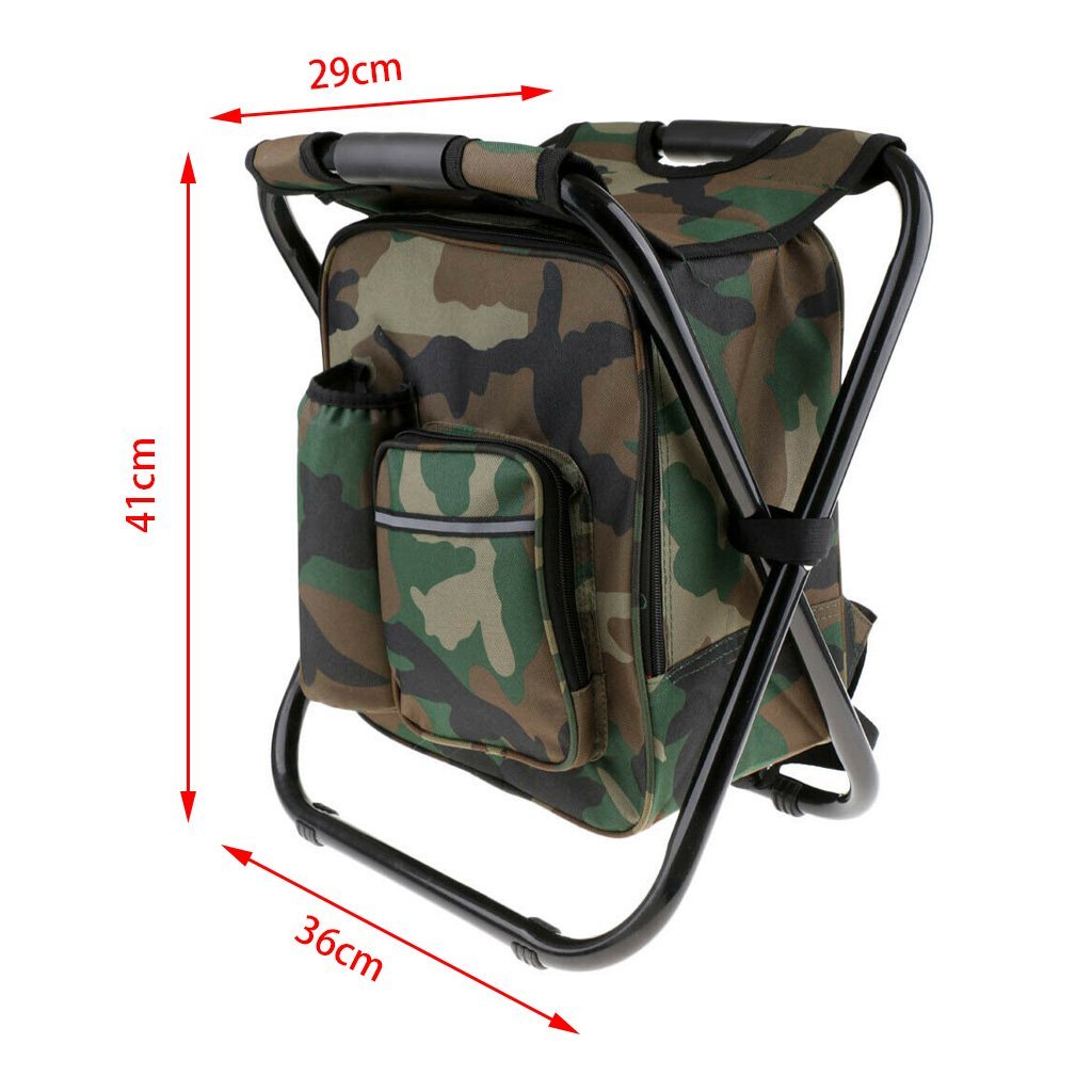 Portable Folding Backpack Chair Camping Stool Cooler Bag Rucksack Beac – Travel  Gear