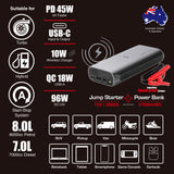 2000A JumpsPower Jump Starter Powerbank 37000mWh 12V Phone Car Battery Charger GTS