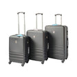 YES4HOMES ABS Luggage Suitcase Set 3 Code Lock Travel Carry Bag Trolley Black 50/60/70