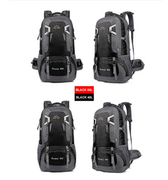 Black 40L waterproof hiking backpack product image