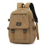 Unisex Khaki Canvas Backpack | Waterproof & Tough Outdoor Travel Rucksack