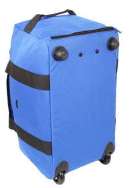 60L FIB Wheeled Travel Duffle Duffel Bag Luggage - Medium (Blue)