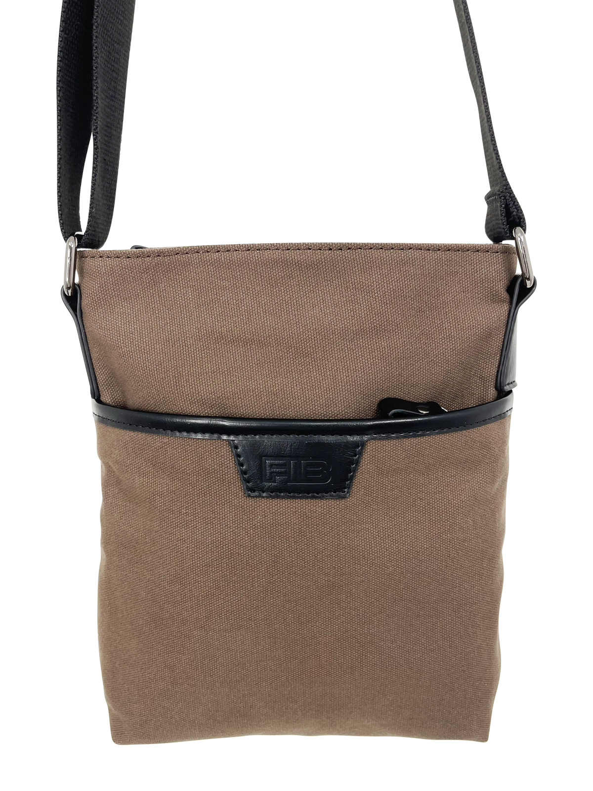 FIB Byron Canvas Sling Bag Shoulder Travel - Brown
