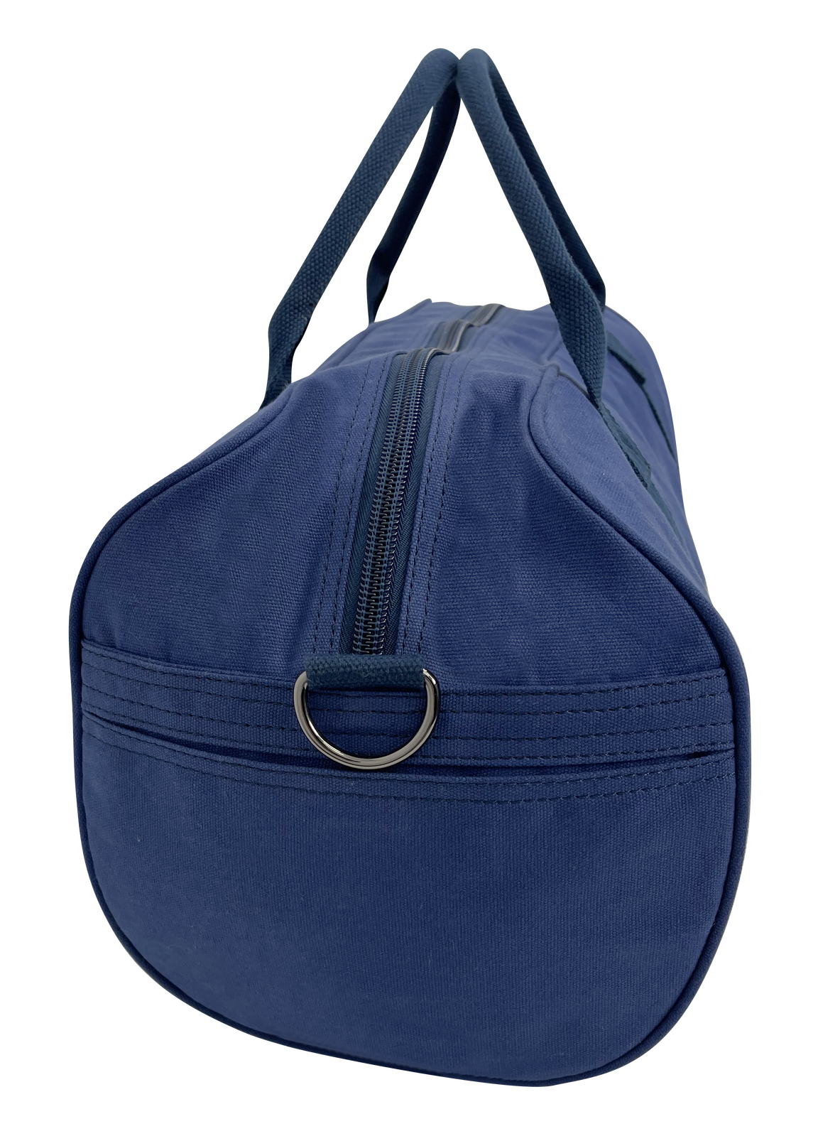 FIB Barrell Duffle Bag Travel Cotton Canvas Sports Luggage - Blue