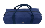 FIB Barrell Duffle Bag Travel Cotton Canvas Sports Luggage - Blue