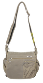 FIB Mens Flapover Shoulder Bag Cross Body Travel Satchel Shoulder Strap - Sand