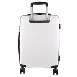 Pierre Cardin Inspired Milleni Cabin Luggage Bag Travel Carry On Suitcase 54cm (39L) - White
